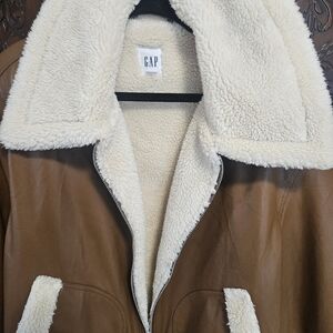 GAP Women's Brown Bomber Style Jacket